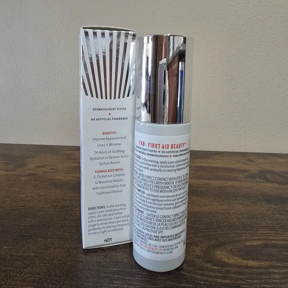 First Aid Beauty 0.3% Retinol Complex Serum Peptides Sensitive Skin‎ 1oz